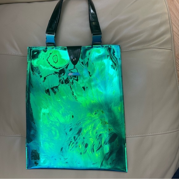 YUIMA NAKAZATO metallic envelope tote bag NEW - Picture 8 of 10